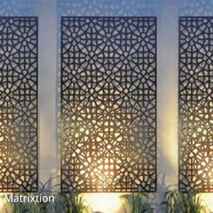 Vách Ngăn Trang Trí Phòng Vách Ngăn Bằng Kim Loại Cắt Laser Trong Vườn - Product Image 4