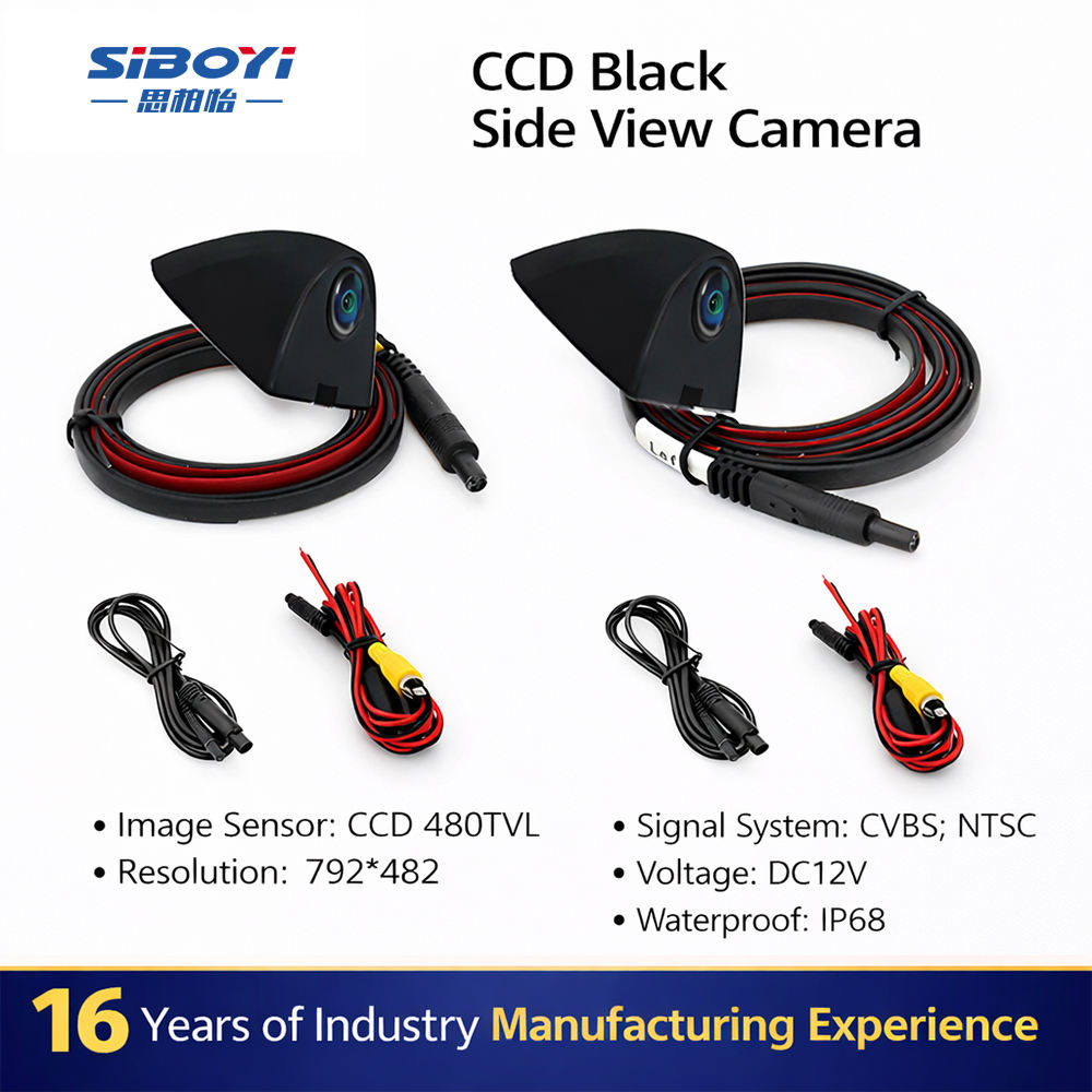 Caméra d'angle mort CVBS - Noir