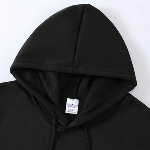 Sudadera con capucha extragrande y corte cropped personalizado, de felpa francesa de 500 g/m² con estampado puff, capucha grande y peso pesado - Product Image 4