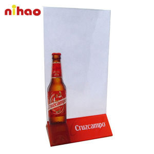 Soporte de menú de mesa de plástico personalizado al por mayor <span class=keywords><strong>NIHAO</strong></span> soporte de exhibición para uso en interiores - Product Image 2