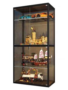 ביתי סלון קישוט זכוכית ארון בית זכוכית פינת תצוגת ארון אלומיניום מסגרת זכוכית חלון תצוגה - Product Image 5