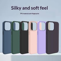 Coque de téléphone en TPU givré style Ins pour iPhone, anti-traces de doigts, ultra-fine, souple, avec options multicolores