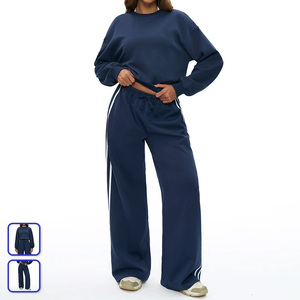 Conjunto Deportivo de 2 Piezas para Mujer Luyu, Pantalones Deportivos y Sudadera, <span class=keywords><strong>Ropa</strong></span> Deportiva para <span class=keywords><strong>Yoga</strong></span>, Traje para Correr con Cordón - Product Image 1
