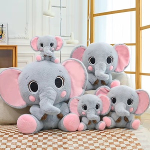 <b>Elephant</b> Animal Stuffed Toy 100% Polyester Fabric PP Cotton Filled 30-80cm Size Home <b>Decor</b> & Party Use Unisex for Teens & Adults - Product Image 5