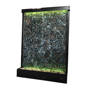 <span class=keywords><strong>Fontana</strong></span> <span class=keywords><strong>decorativa</strong></span> a cascata con LED per interni/esterni <span class=keywords><strong>da</strong></span> <span class=keywords><strong>giardino</strong></span>, realizzata in marmo artificiale, vetro e metallo - Product Image 1