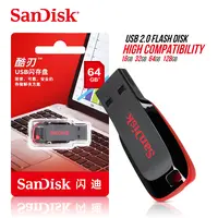 SanDisk Cruzer Blade CZ50, Flash Disk USB 128GB 64GB 32G 16GB 8Gb 4Gb Usb2.0