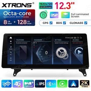 XTRONS 12,3 pouces 8+128 Go Snapdragon 680 Écran 2K Global 4G Navigation automobile Android Stéréo pour LHD BMW X5 E70 / X6 E71 Système CIC - Product Image 2