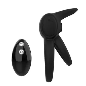 Toparc Sex Shops Wholesale High Quality Silicone Dual Cock Ring Vibrator For Male Penis Enlarger Ring