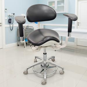 Silla Ergonómica para Microscopio Médico, Silla de Dentista con Reposabrazos Dobles Móviles, Silla para Microscopio en <span class=keywords><strong>Centro</strong></span> Oftalmológico - Product Image 1