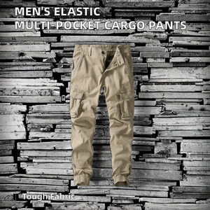 Pantalones Tácticos Casuales Elásticos Personalizados para Hombre, Pantalones Cargo Rectos Multibolsillos para Exteriores - Product Image 2