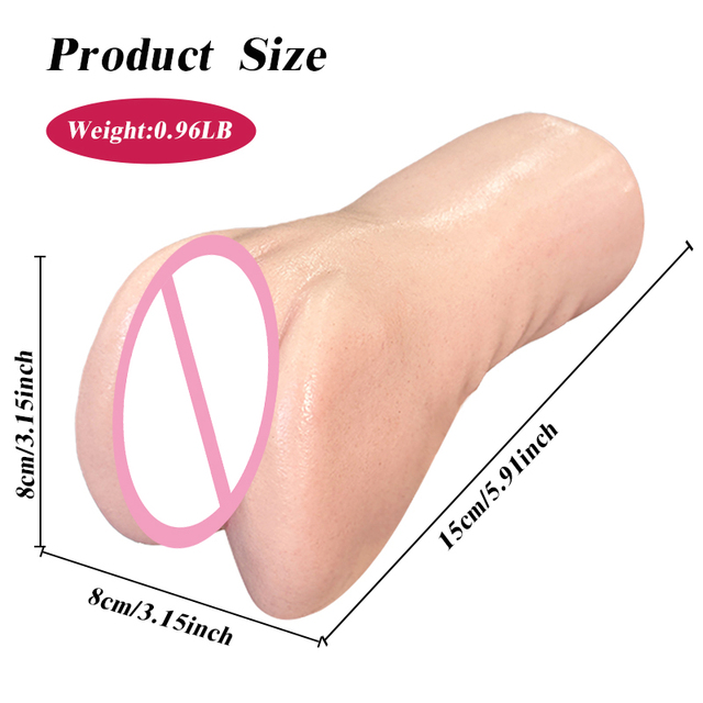 Men's Soft Silicone Masturbator Cup - Realistic Tight Channel Male Stroker Adult Pleasure Toy