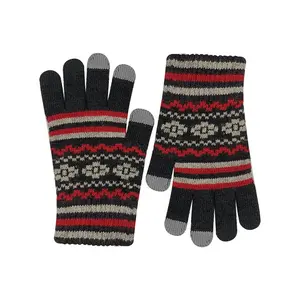 Lamm wolle Unisex Touchscreen Strick Jacquard Comfit Winter Touch Andere Handschuhe