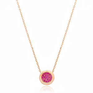 Collar con colgante de estrella de piedra de Rubí, joyería de moda turca de Plata de Ley 925 - Product Image 2