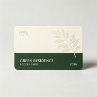 Carte d'accès RFID sans contact personnalisée CR80 en PVC étanche avec puce S50, technologie NFC 13,56 MHz pour les hôtels, les adhésions et les entreprises