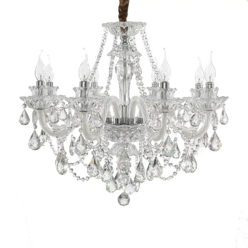 Lustre de cristal moderno de luxo, candelabro de iluminação da casa, quarto, mãos, pingente, lâmpada, sala de estar, lustre de vidro