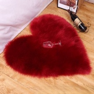 Alfombra Rosa para Niñas, Alfombra Peluda para Niños, Alfombra Suave para Sala de Estar, Decoración, Alfombra Grande y Esponjosa Roja - Product Image 6