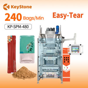 Máquina Empacadora Vertical Automática de Múltiples Carriles con Sellado Trasero de 3/4 Lados VFFS para Llenado de Sobres de Polvo, Gránulos, Líquidos y Geles - Product Image 1