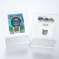 Autocollant de sécurité holographique personnalisé anti-effraction en PVC, étiquette découpée avec précision, imperméable, pour l'emballage pharmaceutique