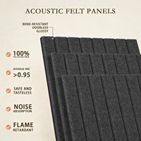 Panel Dinding Dekoratif 3D Kedap Suara, Papan Serat Polyester Felt, Panel Akustik Tempel untuk Studio Rekaman dan Ruang Tamu