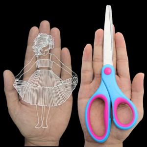 7.5 "professionnel <span class=keywords><strong>de</strong></span> Bureau En Acier Inoxydable <span class=keywords><strong>Ciseaux</strong></span> <span class=keywords><strong>De</strong></span> Coupe - Product Image 3