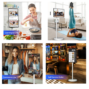 <span class=keywords><strong>TV</strong></span> Smart Android da 21,5 Pollici con Batteria, Display LCD con Supporto, Schermo Touch, <span class=keywords><strong>TV</strong></span> Portatile <span class=keywords><strong>Mobile</strong></span> <span class=keywords><strong>per</strong></span> <span class=keywords><strong>Soggiorno</strong></span> - Product Image 6