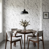 Solution tout-en-un : papier peint 3D en PVC imperméable, design marbre moderne, décoration murale pour la maison, revêtement mural en PVC