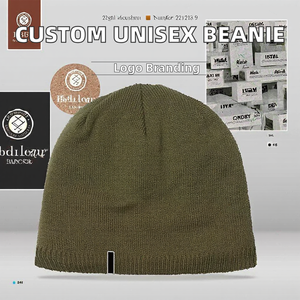 Gorros de Lana/Acrílico Unisex Hechos a Medida con Logotipo Personalizado - Nuevo Estilo, Más Vendidos y a Bajo Precio, para Esquiadores y Uso al Aire Libre - Product Image 2
