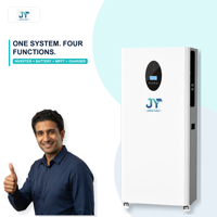 Inverter Penyimpanan Energi Surya Hibrida dengan Paket Baterai LiFePO4 Modular 15kWh untuk Cadangan Seluruh Rumah Produsen OEM ODM