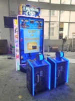 Machine de jeu vidéo d'arcade à pièces, Treasure Cove Go Fishing | Simulateur de parc d'attractions Jeu vertical pour centre de jeux