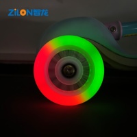 Vente en gros usine OEM Roues de patins à roulettes de vitesse lumineuses, double couche, en PU, 100*24mm, 85A 88A, haute vitesse, silencieuses, étanches