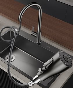 Fregadero de Cocina Grande Individual de Acero Inoxidable 304, Multifuncional, para Lavar Vegetales, con Cuatro Orificios - Product Image 4