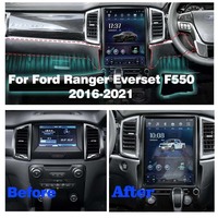 Autoradio GPS Navi Lecteur Multimédia Stéréo Carplay Auto Android 14 12,1'' pour Ford Ranger Everest F550 2016 - 2021
