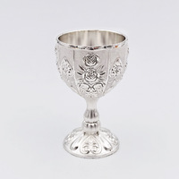 Verres à vin de luxe incassables de 50 ml en gros, gobelets multicolores en métal cuivré doré, coupes à vin en métal doré