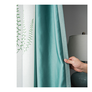 Cortinas azules sin formaldehído con aislamiento acústico, para sala de estar y dormitorio - Product Image 3