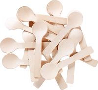 Bâtonnets en bois naturel jetables pour sucettes glacées, cuillères à glace, bâtonnets artisanaux pour desserts glacés, DIY, service de restauration pour fêtes