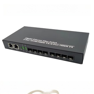 Switch SFP con 8 Puertos SFP y 2 Puertos Ethernet RJ45, Transceptor Óptico, Agregación Gigabit, Fibra Óptica, <span class=keywords><strong>Red</strong></span> <span class=keywords><strong>de</strong></span> Alta Velocidad Estable - Product Image 1