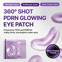 Patchs Éclat PDRN pour les Yeux – 6 Paires de Masques Hydrogel en Silicone Anti-Poches et Anti-Cernes à la Niacinamide