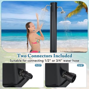 CYEN - Nueva Columna de Ducha Solar Doble con Ajuste Automático de Agua Fría y Caliente para Acampar al Aire Libre - Product Image 3