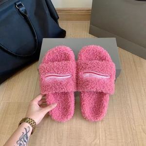 Producto de Moda 2026, Zapatos de Diseñador, Pantuflas de Felpa, Estilo Casual, Pantuflas de Alta Gama con Forro de Piel, Zapatos de Mujer a la Moda - Product Image 3