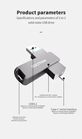 Flashdisk Kecepatan Tinggi 500Mb/s 128GB 256GB,512GB 1TB 3.0 3.1 OTG Tipe C Pendrive Flash Stick Pen Drive Mini Memory Stick Usb Flash Drive
