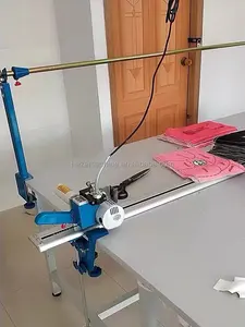 Textiel Snijden Tafel Automatische Ronde Mes Canvas Stof Doek Snijplotter Machine Voor Prijs