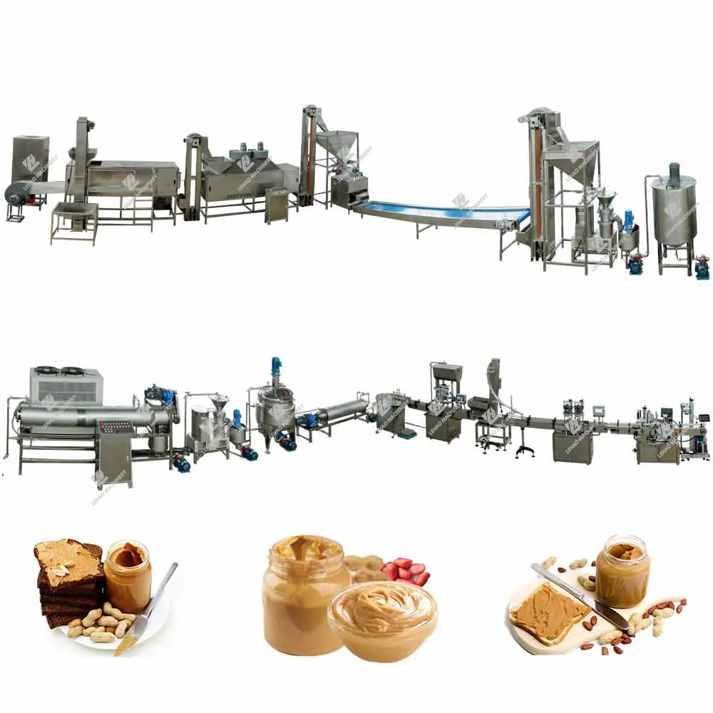 Máquina de fabricación de mantequilla, granos de acero inoxidable, nueces, cacahuete, pasta de cacahuete, línea de producción de molienda, en venta
