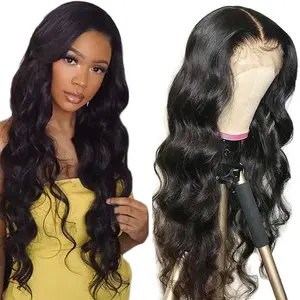 Fast shipping free express custom wig tags, Body wave Brazilian human hair lace full frontal wig