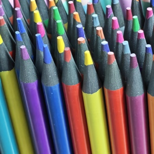 ชุดดินสอ<span class=keywords><strong>สี</strong></span>พลาสติกแบบลบได้ หลาย<span class=keywords><strong>สี</strong></span> รูปทรงหกเหลี่ยม สำหรับนักเรียนประถม ใช้สำหรับวาดภาพและขีดเขียน - Product Image 1