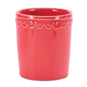 Set di due vasi da fiori e fioriere rettangolari in ceramica rosa e gialla di HMS - Product Image 2