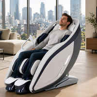 Fauteuil de massage à gravité zéro Zhouqi Premium avec système de rouleaux 4D, grand écran de 10 pouces et pétrissage des mollets pour salon de luxe