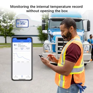 Informe DE DATOS PDF y CSV de alta precisión Almacenamiento refrigerado Transporte Registrador de datos de temperatura Ble