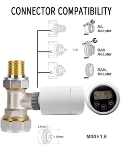 WIFI Zigbee TRV Thermostat Contrôleur de zone sous le sol Vanne de radiateur électrique Systèmes de <span class=keywords><strong>chauffage</strong></span> programmables hebdomadaires - Product Image 5