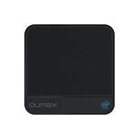 Nuevo Mini PC Oumax N150, Doble Puerto Gigabit Ethernet, Sin Ventilador, DDR4, 4K, Pantalla Dual, LAN 2.5G, Windows 11, Computadora para Juegos
