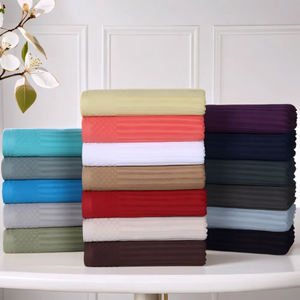 Luxury Bamboo Cotton <b>Bath</b> <b>Towel</b> <b>Set</b> Thick Quick-Dry Absorbent Eco-Friendly Linen GOTS Certified Hotel Spa Home Use Available - Product Image 1